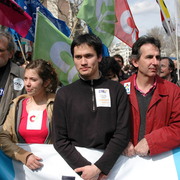 Tête de manif le 4 avril 2006