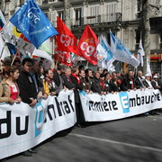 Tête de manif le 4 avril 2006