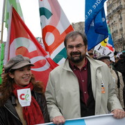 Tête de manif le 28 mars 2006