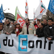 Tête de manif le 28 mars 2006