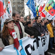 Tête de manif le 28 mars 2006