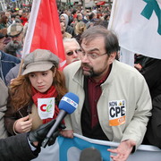 Tête de manif le 28 mars 2006