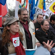 Tête de manif le 28 mars 2006