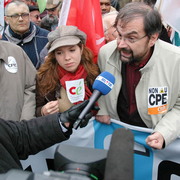 Tête de manif le 28 mars 2006