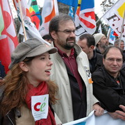 Tête de manif le 28 mars 2006