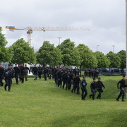 Caen, renfort de gendarmes mobiles pour protéger le MEDEF