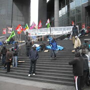 Grevistes sans papiers à l'Opéra Bastille