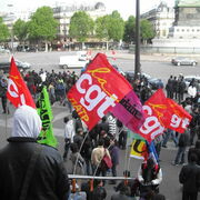 Grévistes sans papiers à l'Opéra Bastille