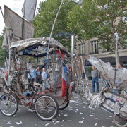 Vélo dans la manifestation contre les retraites