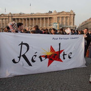 Contre la guerre en IRAK, manifestation à PARIS