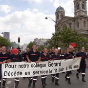 Manifestation contre la privatisation des services publics à Paris
