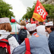 Manifestation à Paris pour la sauvegarde du régime retraite