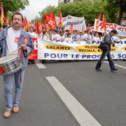 Manifestation à Paris pour la sauvegarde du régime retraite