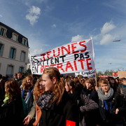 Contre la réforme des retraites à CHERBOURG