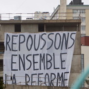 Contre la réforme des retraites à CHERBOURG