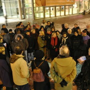 Rassemblement pour un moratoire sur l'utilisation du Taser à Colombes (1er décembre 2010)