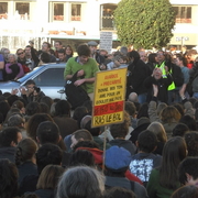 Sit-in place de l'Hôtel de ville