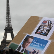manif de soutien au peuple grec du Trocadéro à l'Assemblée nationale.