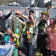 Manifestation contre l'Ayrault port ND des Landes