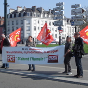 Manifestation contre l'Ayrault port ND des Landes