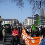 Manifestation contre l'Ayrault port ND des Landes