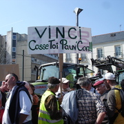 Manifestation contre l'Ayrault port ND des Landes
