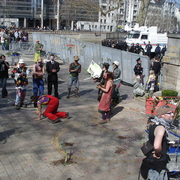 Manifestation contre l'Ayrault port ND des Landes