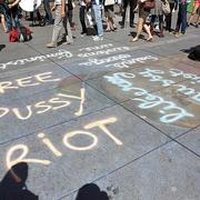 Rassemblement pour les Pussy Riots