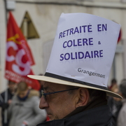 Manifestation syndicale à Pithiviers (Loiret)