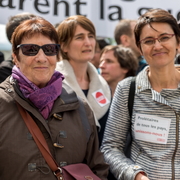 Arlette Laguillet et Natalie Arthaud