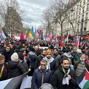 foule pour Gaza