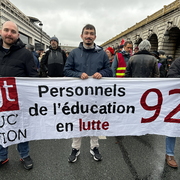 personnel de l'éducation en lutte